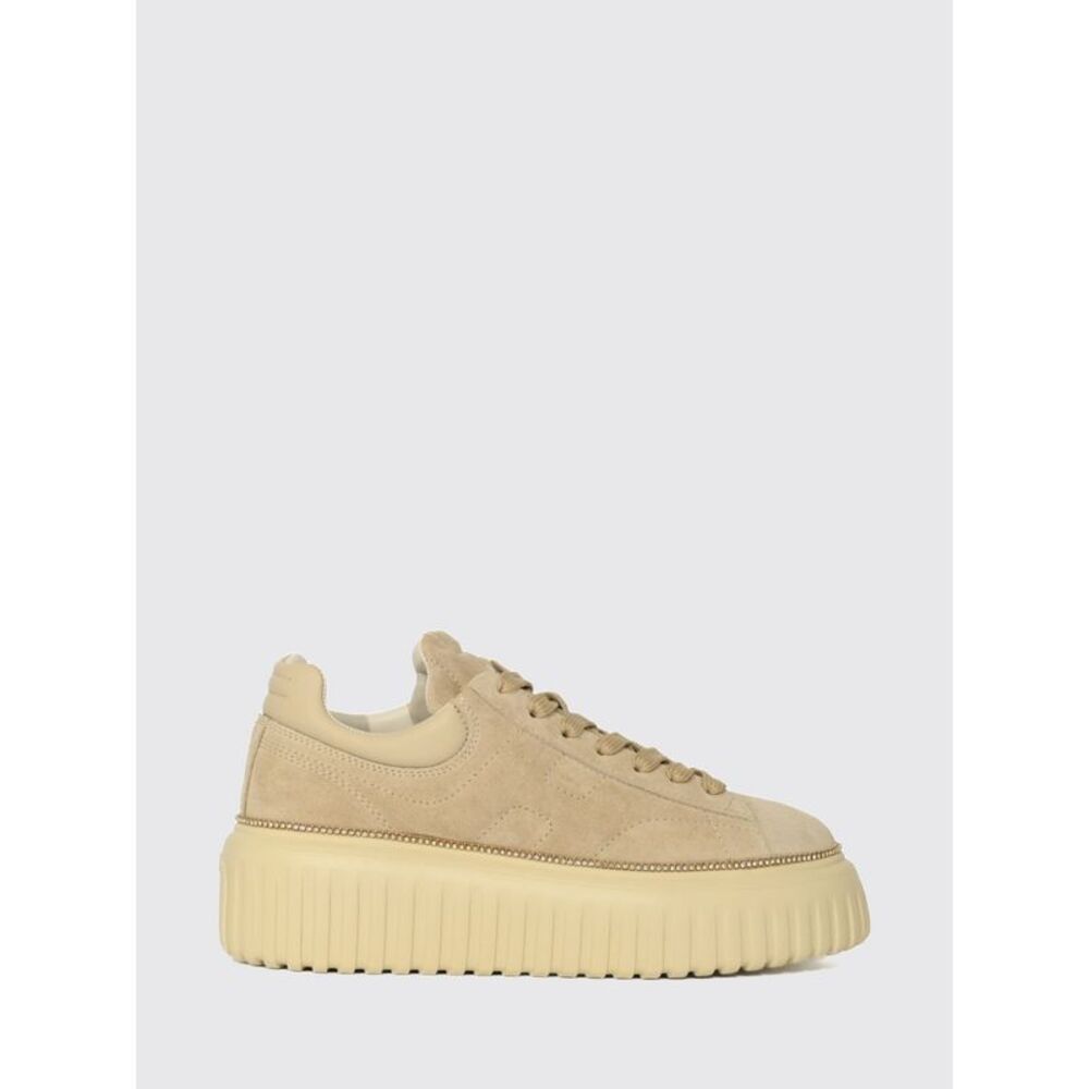 Hogan Women H721 Leather And Suede Platform Sneakers Hogan With Embossed H Logo